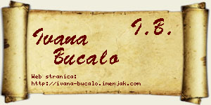 Ivana Bucalo vizit kartica